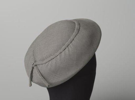 Hat in houndstooth