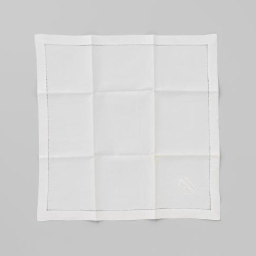 Linen Napkin with the Embroidered Initials BU