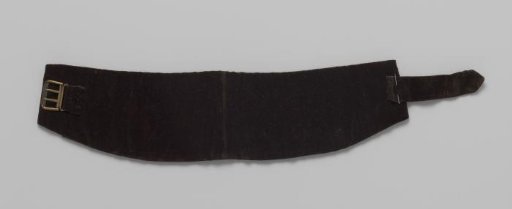Belt of Black Velvet with Buckle