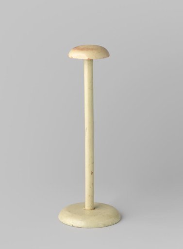 Hat stand of light green painted wood
