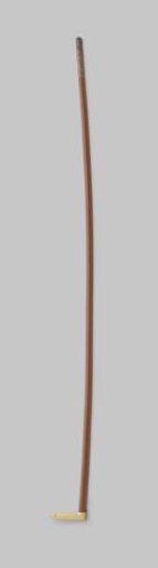 Lower part of a wooden parasol or umbrella with a bone knob