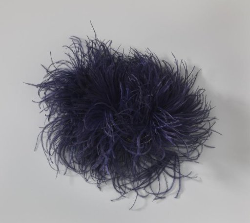 Tuft of ostrich feathers, blue