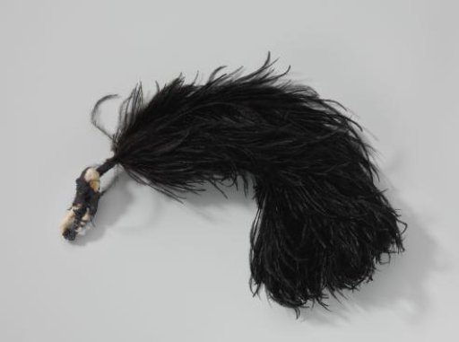 Tuft of ostrich feathers, black