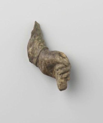 Fragment in the shape of a hand; (possibly) belonging to the Soest Altarpiece