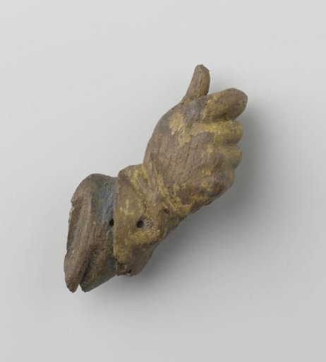 Fragment in the shape of a hand; (possibly) belonging to the Soest altarpiece