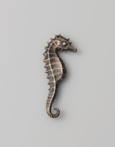 Silver brooch 'Seahorse'
