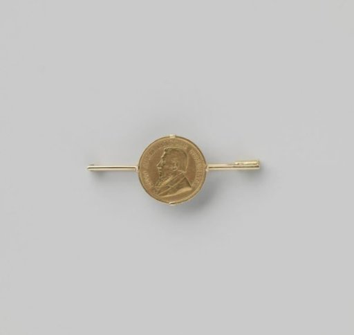 Brochette of Gold with Half a Pound from 1897 Featuring the Portrait of Paul Krüger