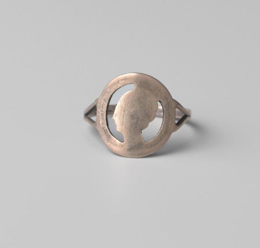 Silver Ring with a Sawn Coin