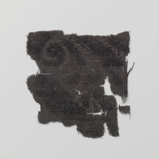 Fragment of a mantle of ciselé velvet with bobbin lace, said to be from Hugo de Groot