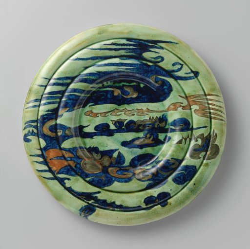 Wall plaque with the pattern pond