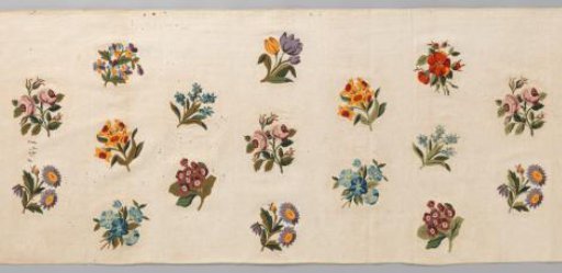 Patterned Upholstery Fabric with Embroidery