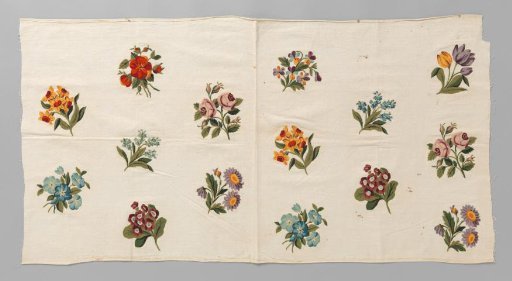 Patterned Upholstery Fabric with Embroidery