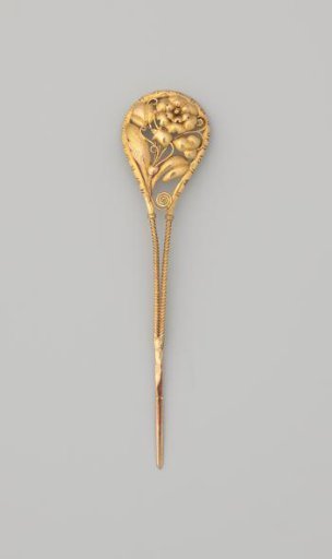 Gold hairpin