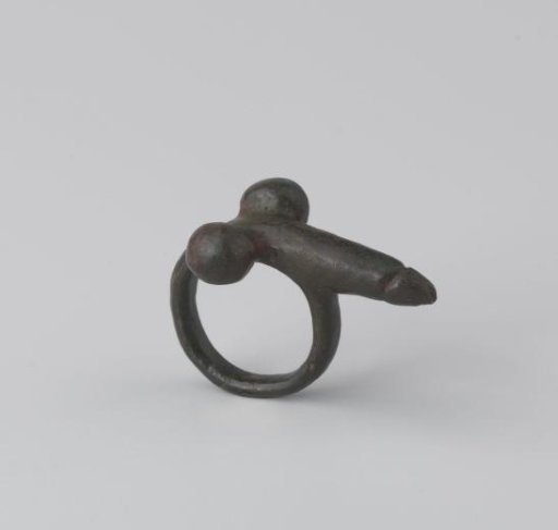 Bronze Ring with Phallus
