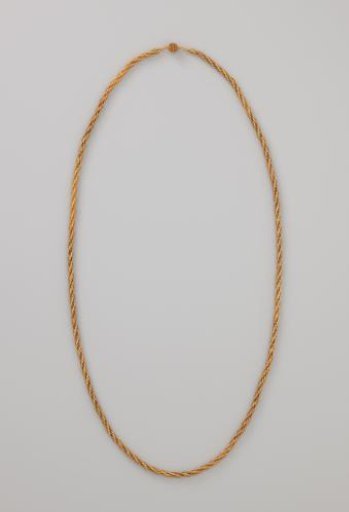 Gold fox-tail necklace