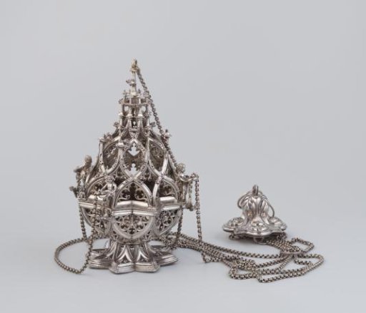 Incense Burner with Chains and Sun