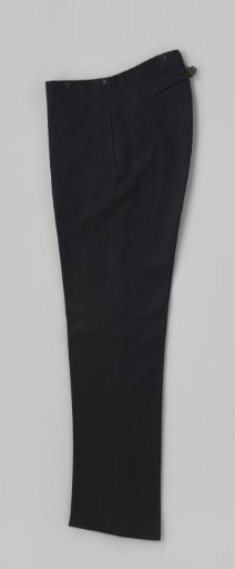 Long black trousers with light lining