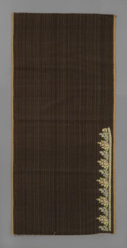 Panel Belonging to an Untrimmed Frac of Silk Velvet
