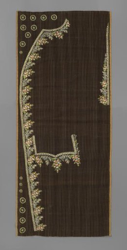 Panel Belonging to an Untrimmed Frac of Silk Velvet
