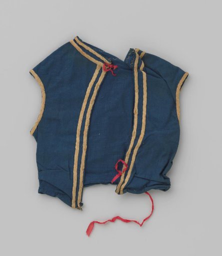 Waistcoat of blue cotton