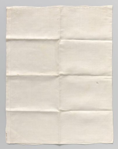 Plain white napkin
