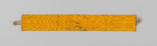 Band of orange moiré silk