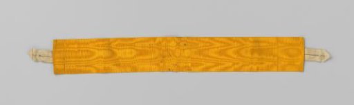 Band of orange moiré silk