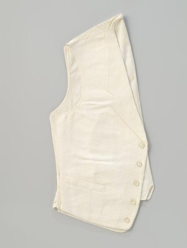 White Piqué Men's Coat