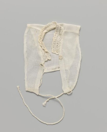 White shawl trimmed with lace