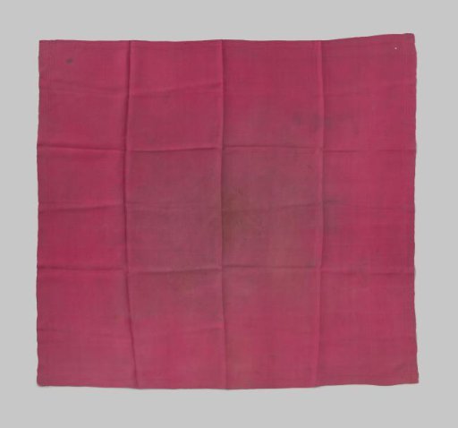 Square cerise red men's handkerchief