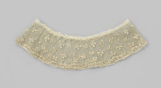 Sleeve of white tulle with a straw pattern