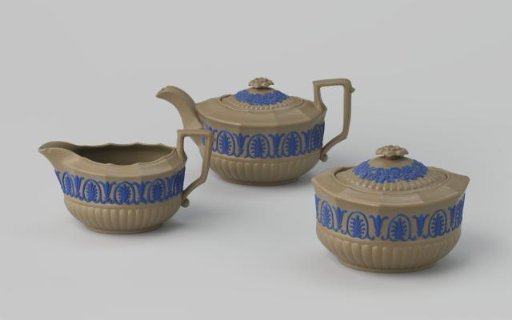 Three-piece tea service