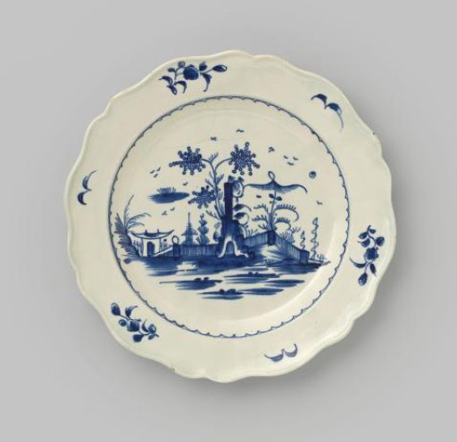 Plate with Trees and Pagoda