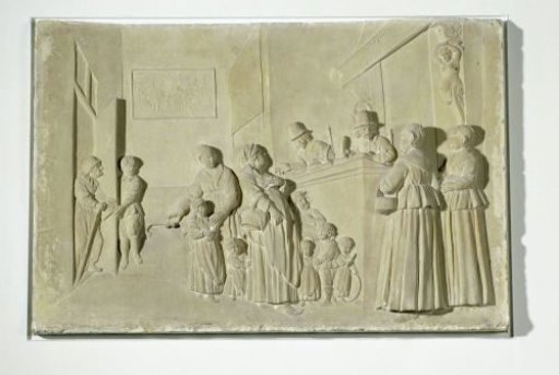 Registering of the Paupers, Stone Tablet from the Facade of the Nieuwezijds Huiszittenhuis in Amsterdam