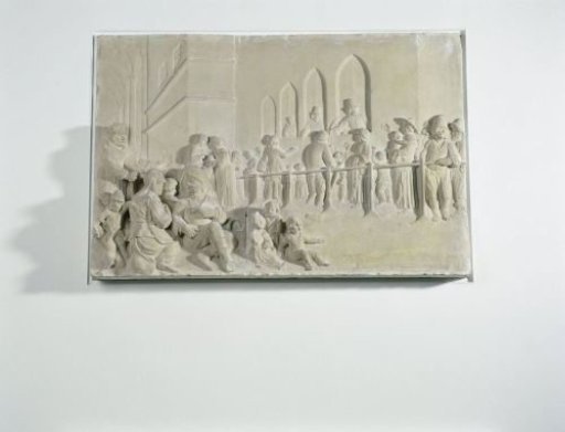 Summoning of the Paupers, Stone Tablet from the Facade of the Nieuwezijds Huiszittenhuis in Amsterdam