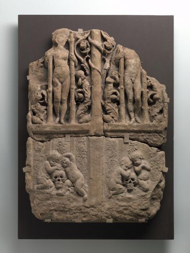 Sketches for a bronze door for the court of the Amsterdam Town Hall. Panel with the Fall of Man and weeping children.
