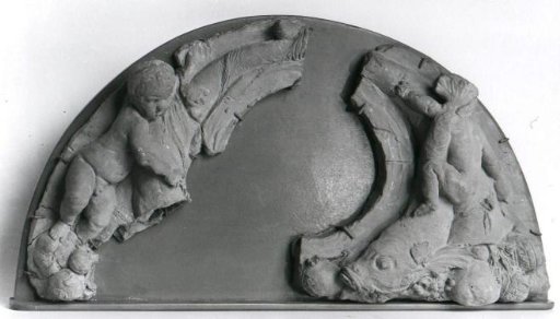 Model for an Overdoor Lunette with Putti and Fish for the Amsterdam Town Hall (now Royal Palace) at Dam Square