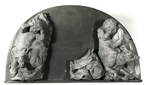 Model for an Overdoor Lunette with Putti and Wolves for the Amsterdam Town Hall (now Royal Palace) at Dam Square