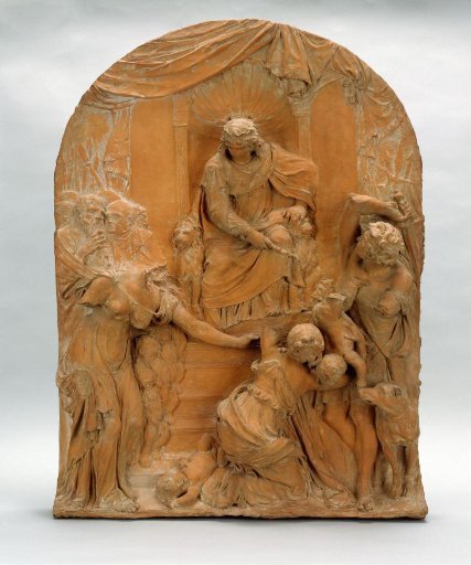 The Judgement of Solomon, Model for a Relief in the Vierschaar of the Amsterdam Town Hall (now Royal Palace) at Dam Square