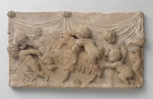 Bacchanalian Infants Playing with a Goat