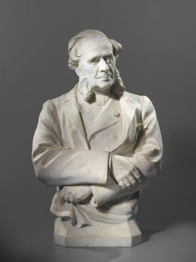 Half-length portrait of David Bles (1821-1899), painter