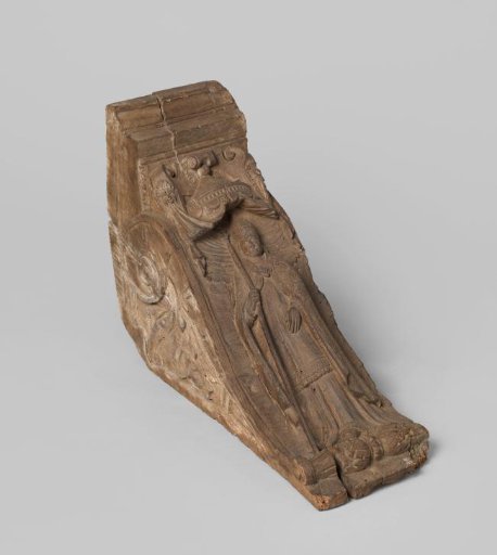 Cartouche with Carved Representation of an Elector-Archbishop