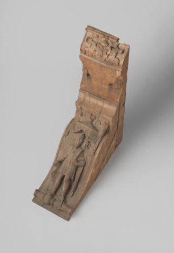 Key piece and key piece with carved depiction of an elector-king