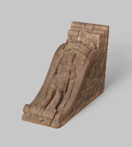 Coffer with a carved representation of a crowned elector