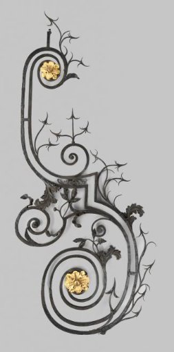 Side element, gate leaf of the entrance gate to Huize de Voorst