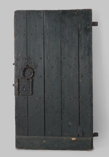 Door with Ornate Lock Plate