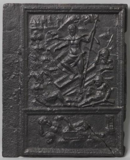 Stove tile with the Resurrection of Christ