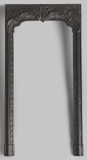 Cast-iron Plate for Fireplace Alteration, with Rocailles