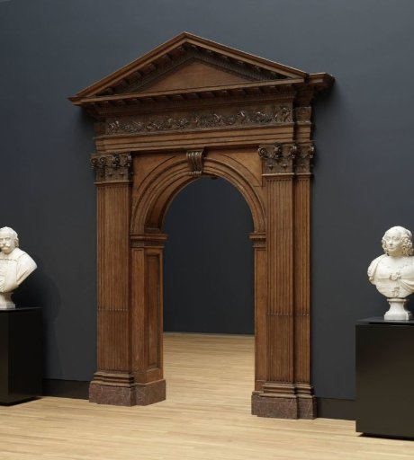 Portico and pediment from the Huydecoper house