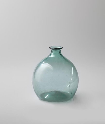 Bulbous green bottle